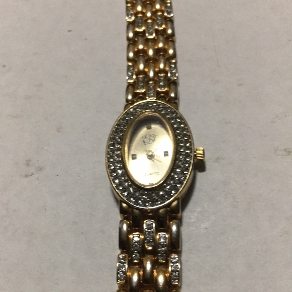 EJ rhinestone vintage watch